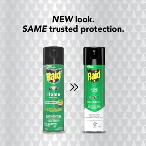 Raid Home Insect Bug Killer and Mosquito Repellent, Kills Listed Bugs on Contact, For Indoor and Outdoor Use, 350g - Image 2