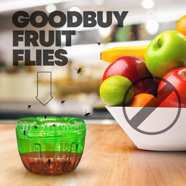 Green-Strike 2 Pack Reusable Fruit Fly Trap with ATTRACTANT - 120 Days Solution (40 ML - Image 4