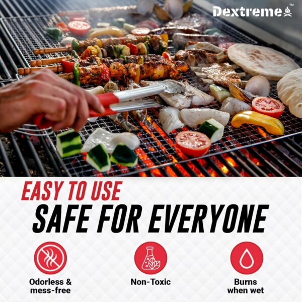Dextreme Fire Starter Pack of 144 Natural Fire starters Cubes for Wood Stoves, Campfires, BBQ, Grill Pit, Fireplace, Charcoal, Smokers and Camping - Easy to Ignite, Non Toxic, Made in Canada from Wood Fiber and Wax - Image 3