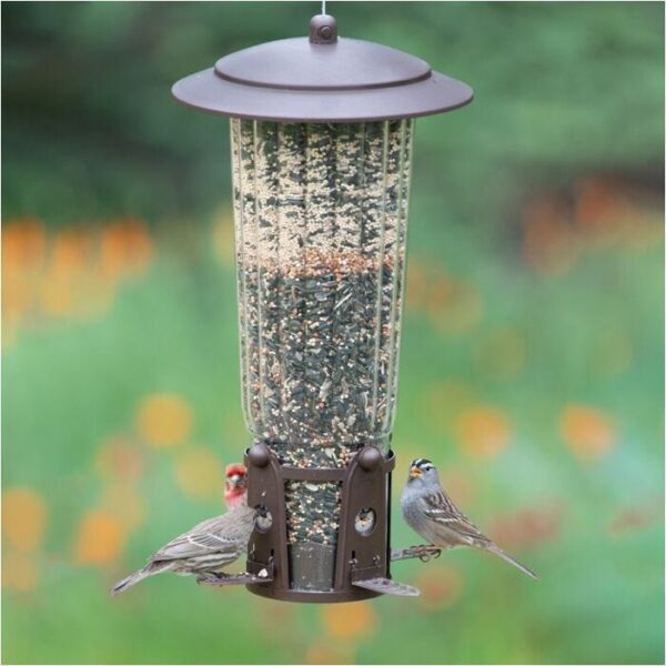 Perky-Pet Squirrel-Be-Gone Max Bird Feeder with Flexports - 4 Lb